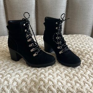 COPY - Black Suede 1901 Brand half boots size 9, bought at Nordstrom’s
